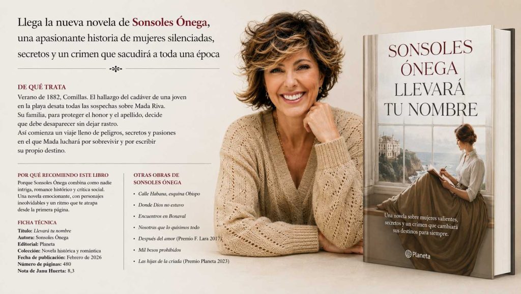 Reseña gráfica Llevará tu nombre de Sonsoles Ónega