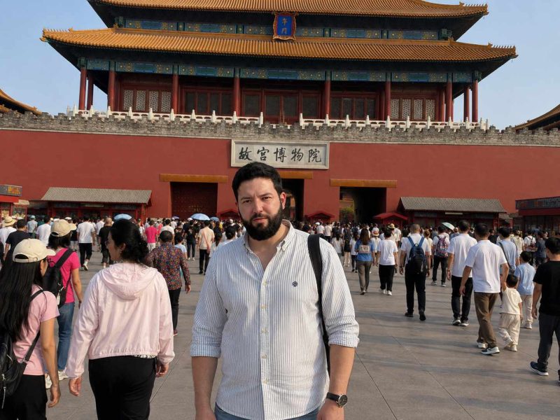 Janu Huerta en la Ciudad Prohibida en Pekin