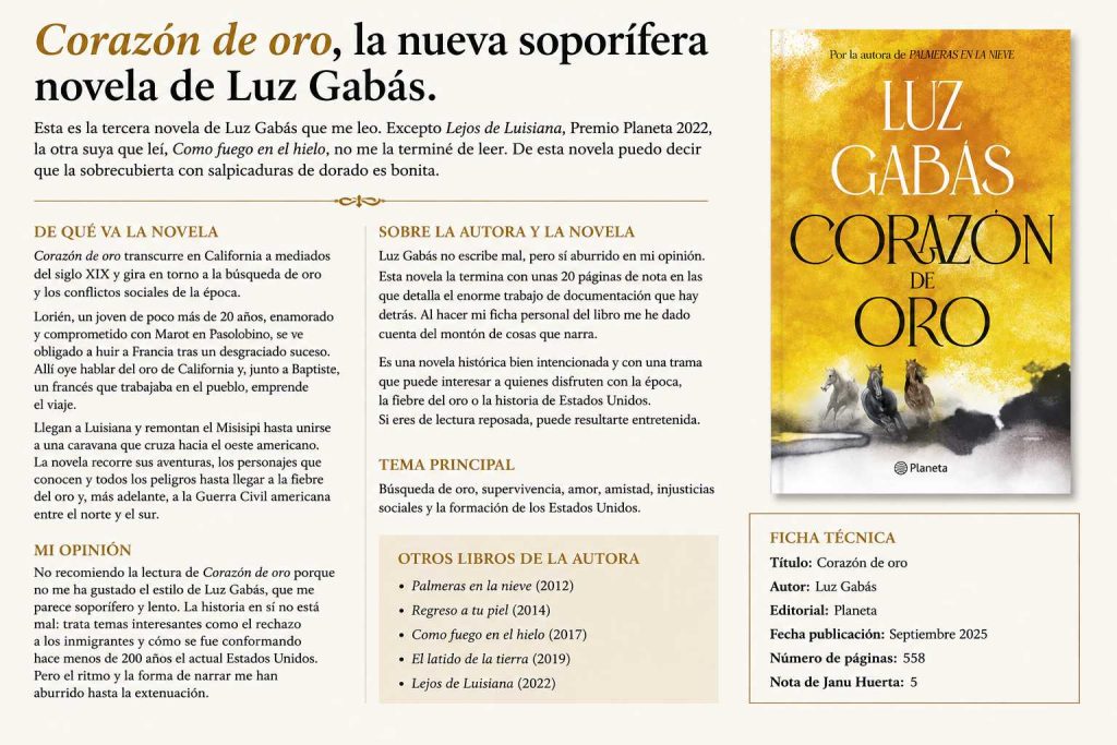 Reseña gráfica novela de Luz Gabás
